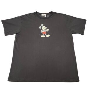 Disney Tee Mickey Mouse Genuine Mousewear Cotton T-Shirt Contemporary Black XXL